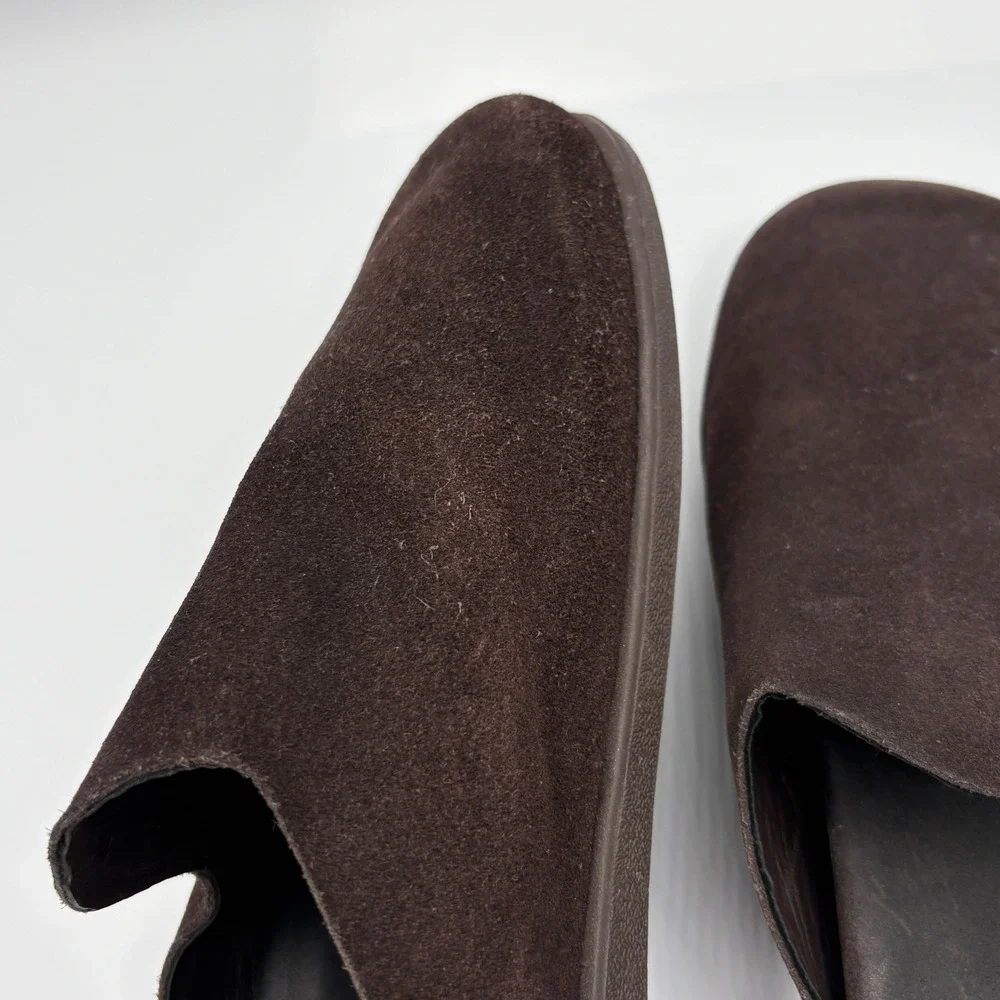 Walk London Clogs Mens Size 12 Brown Suede Mules Slip On Casual Minimalist